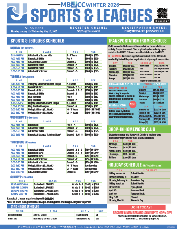 Sports Schedule
