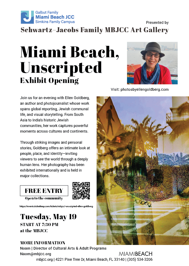 Ellen Goldberg's 'Miami Beach, Unscripted' exhibit at MBJCC